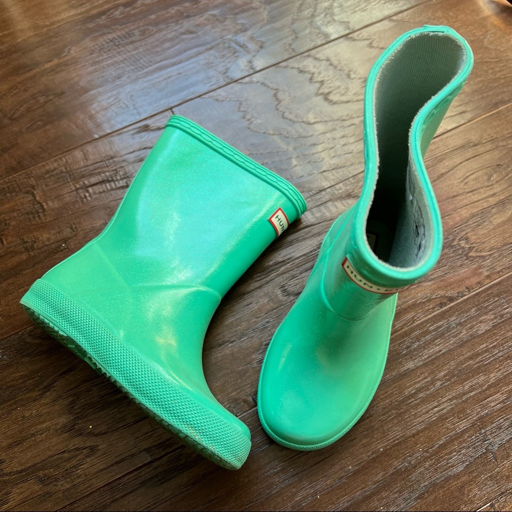 Hunter glitter boots